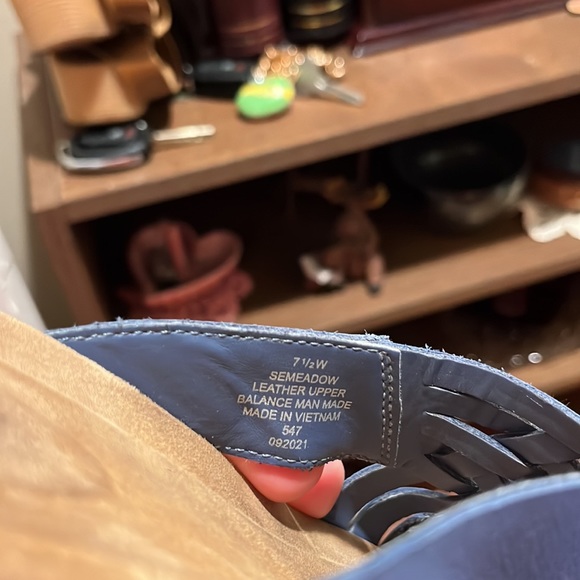 Easy spirit blue slide on sandals - Picture 4 of 4